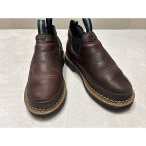 Georgia Boot Women’s Size 7.5 W Brown Giant Romeo Slip On Work Leather GR362
